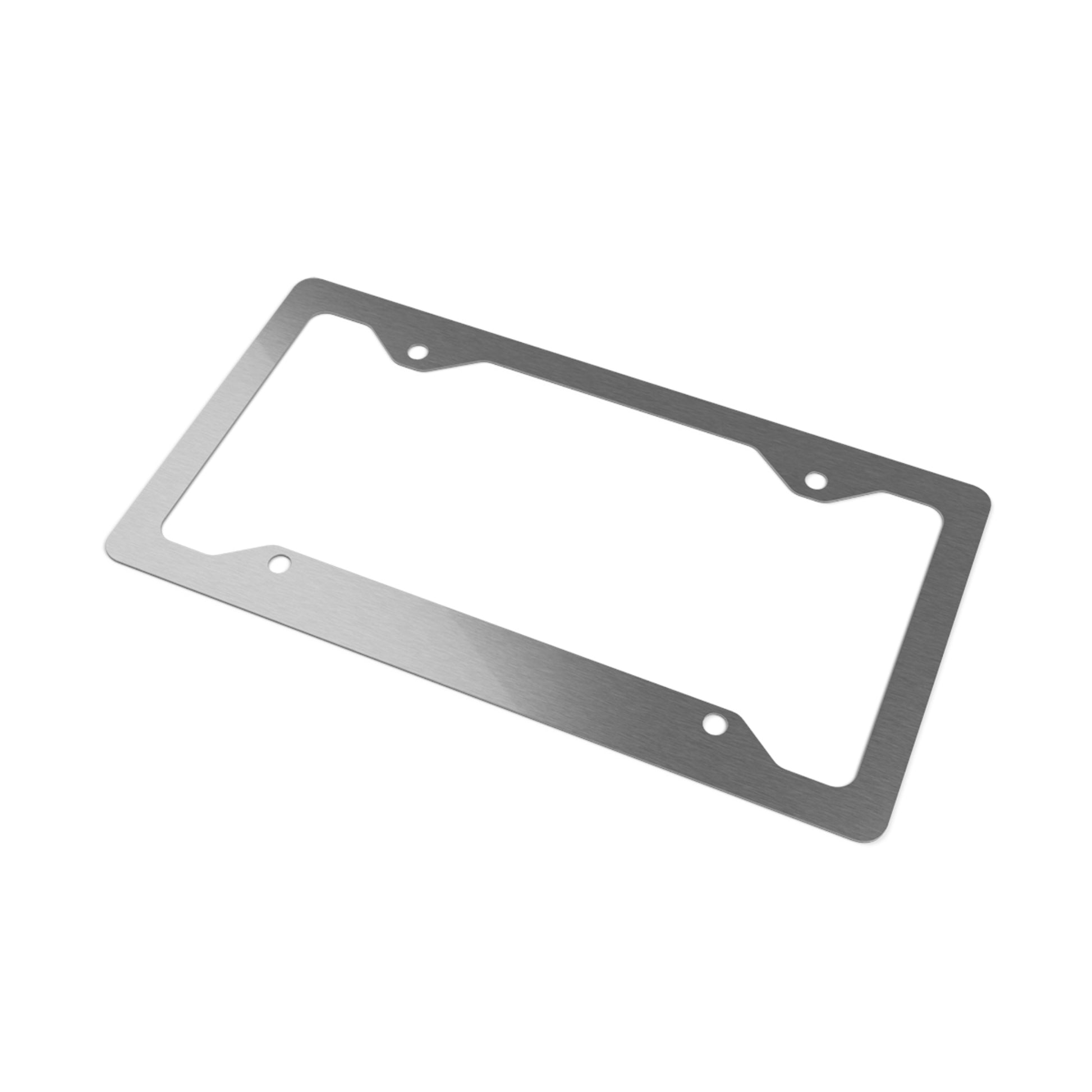 Zebra Print Metal License Plate Frame