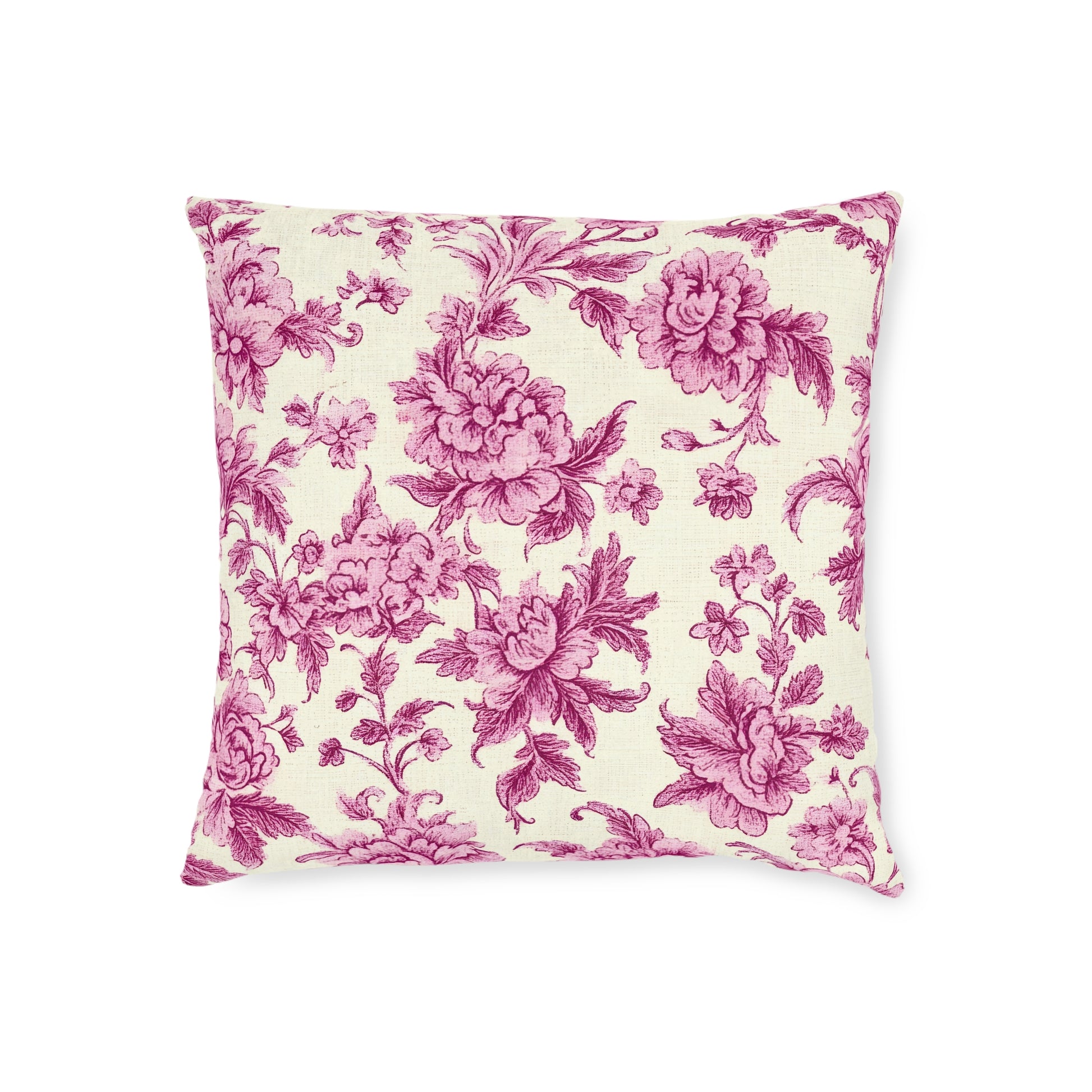 Shabby Chic Floral Square Pillow